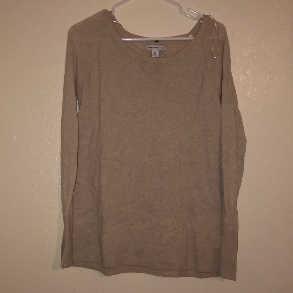 Beige long sleeve